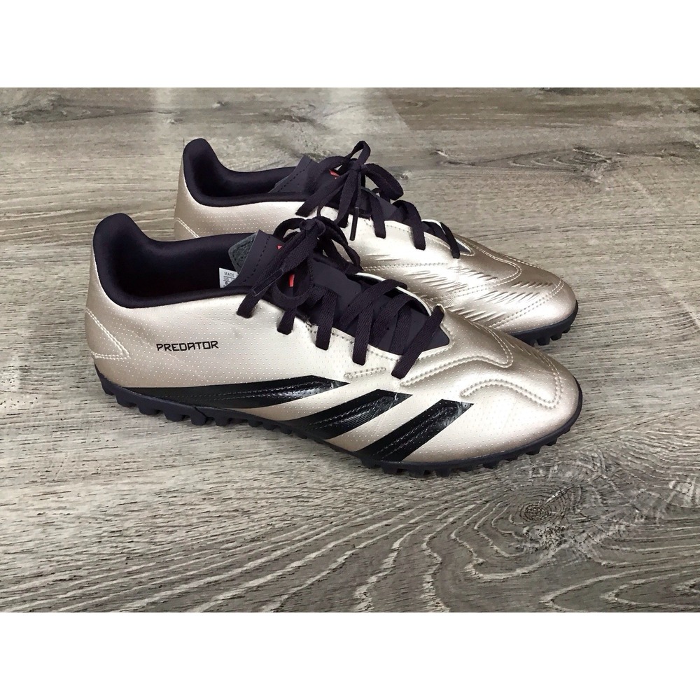 Adidas Predator Club TF Turf Mens Size 8 Soccer Shoes IF6398 Silver/Black